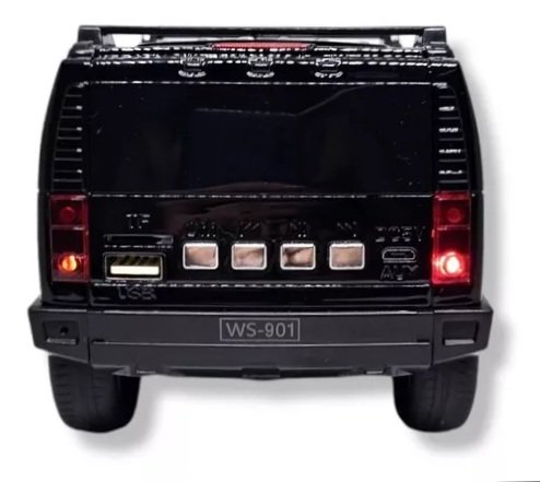 Caixa De Som Hammer Rádio Fm Speaker Bluetooth Usb Cartão Sd - Imagem 4